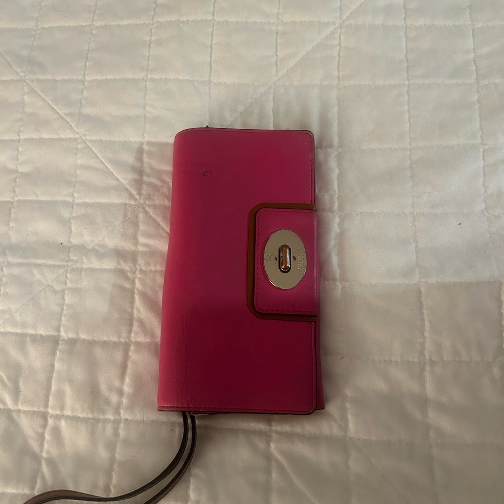 Kate spade pink leather wallet